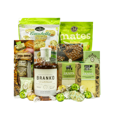 Gift Basket with Branko Brandy One Gift 01302