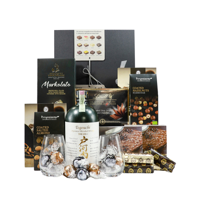 Gift Basket with Japanese Whiskey Toguchi One Gift 01199