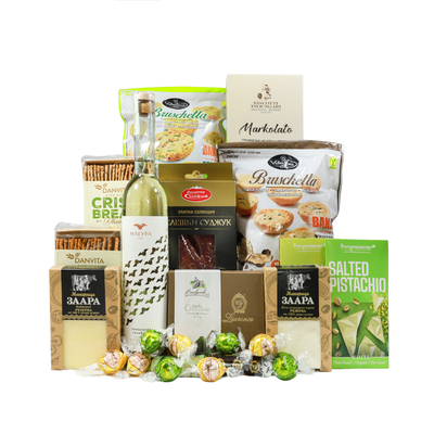 Gift Basket with Magura Brandy One Gift 01218