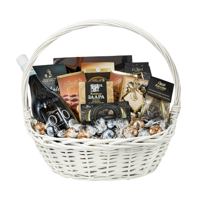 Gift Basket with White Wine Bulgarini One Gift 01134