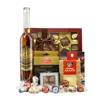 Gift Box with Damascena Brandy One Gift 01230