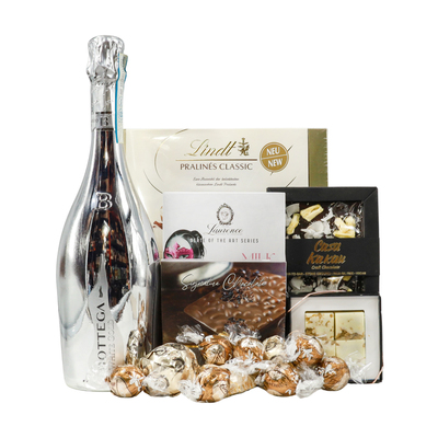 Подаръчна Кутия с Просеко Bottega White Gold One Gift 01166