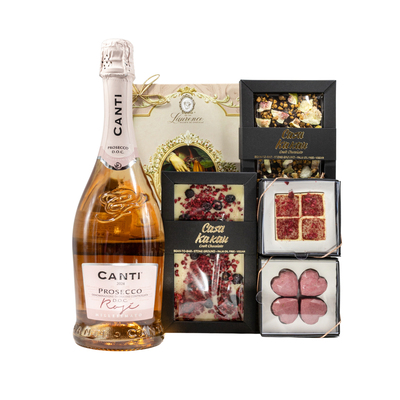 Подаръчна Кутия с Просеко Розе Канти One Gift 01286