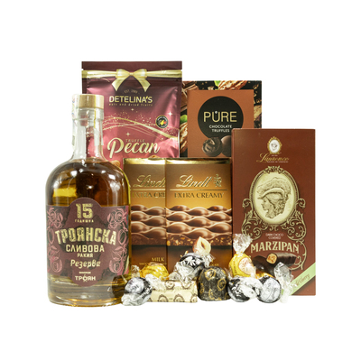 Gift Box with Troyan Brandy 15 g One Gift 01301