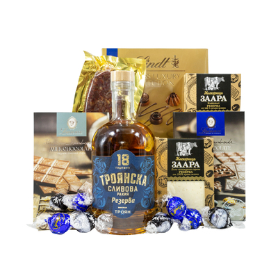 Gift Box with Troyan Brandy 18g One Gift 01293