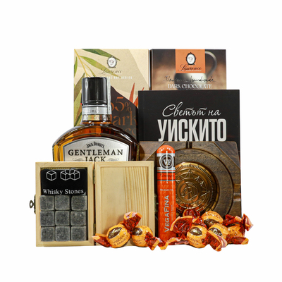 Gift Box with Whiskey Jack Gentleman One gift 01025