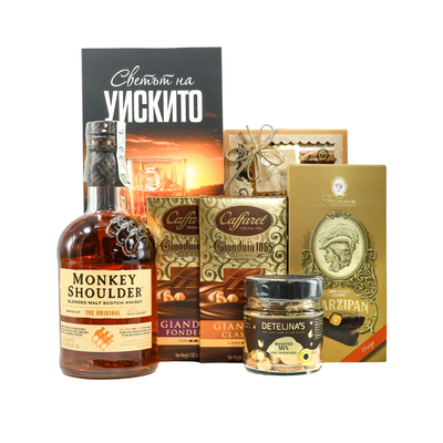 Gift box with Whiskey Monkey Shoulder One gift 73856