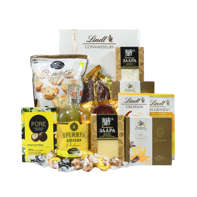 Gourmet Gift Basket with Brandy One Gift 01209
