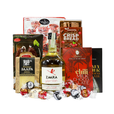 Gourmet Gift Box with Brandy One Gift 01211