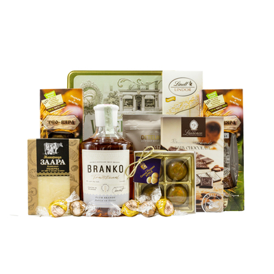 Gourmet Gift Box with Rakija One Gift 01237