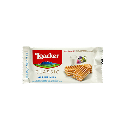 Loacker Alpine Milk Wafers 45g