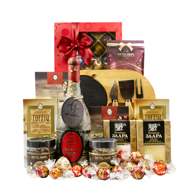 Luxury Gift Basket With Red Wine Dogma One Gift 01246
