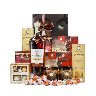 Luxury Gift Basket with Macallan Rare Cask One Gift 01194
