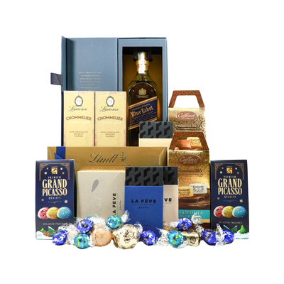 Луксозна Подаръчна Кошница с Уиски Johnnie Blue label One gift 01011