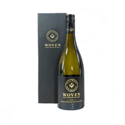 Луксозна Подаръчна Кошница с Бяло Вино Woven One Gift 01152