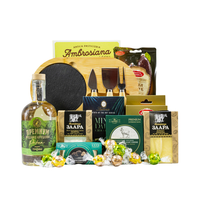 Luxury Gift with Rakija and Gourmet Prosciutto One Gift 01234
