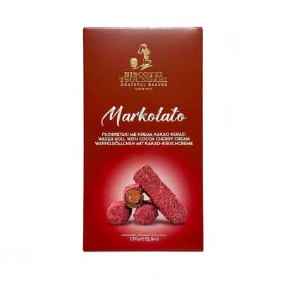 Tsoungari Wafer Rolls with Sour Cherry Cream 170g